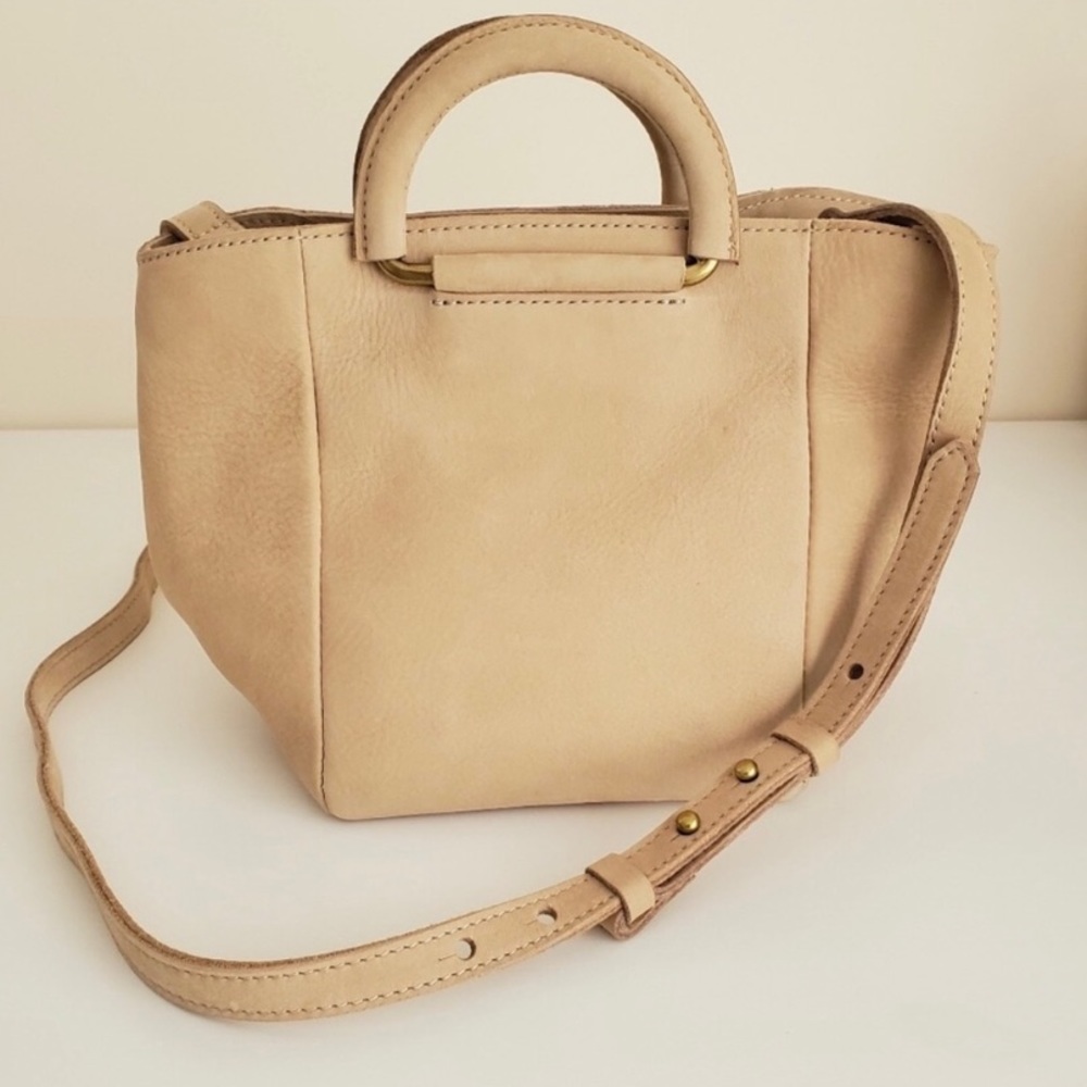 Madewell nude suede bag